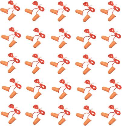 3M 1110 Corded Foam, Noise Reduction Ear Plugs (Pack Of 25), Orange Ear Plug