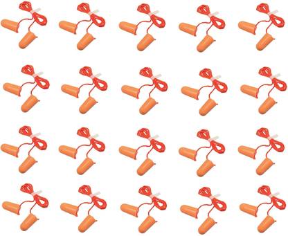 3M 1110 Corded Foam, Noise Reduction Ear Plugs (Pack Of 20), Orange Ear Plug