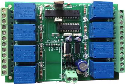 JR Electrokits Bluetooth 8 Channel Control Board with Android App for Home Automation Micro Controller Board Electronic Hobby Kit