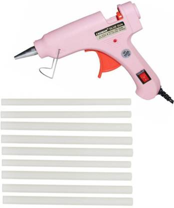 FADMAN Pink Mini 20 Watt & 9 Glue Sticks Hot Melt Glue Gun For Art & Crafts,DIY,Kirigami,Paper,PCB,Plush Toys,Crafts,Wood,Box Standard Temperature Corded Glue Gun