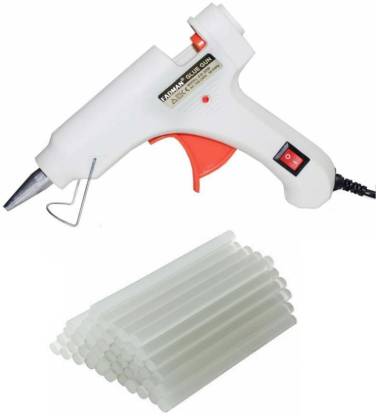 FADMAN White Mini 20 Watt & 25 Glue Sticks Hot Melt Glue Gun For Art & Crafts, DIY, Kirigami, Paper, PCB, Plush Toys, Crafts, Wood,Box Standard Temperature Corded Glue Gun