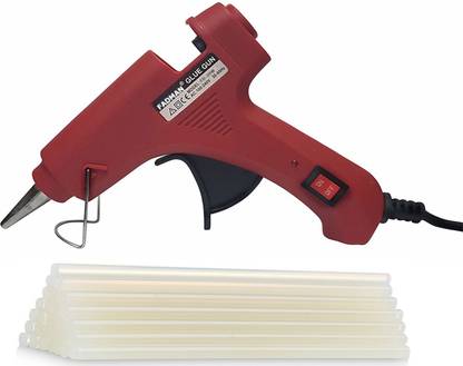 FADMAN Red Mini 20 Watt & 20 Glue Sticks Hot Melt Glue Gun For Art & Crafts, DIY, Kirigami, Paper, PCB, Plush Toys, Crafts, Wood,Box Standard Temperature Corded Glue Gun