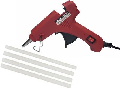 FADMAN Red Mini 20 Watt & 4 Glue Sticks Hot Melt Glue Gun For Art & Crafts, DIY, Kirigami, Paper, PCB, Plush Toys, Crafts, Wood,Box Standard Temperature Corded Glue Gun