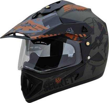 VEGA OFFROAD DV DULL BLACK GREEN Motorbike Helmet