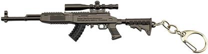 imperium bizz PUBG Game Playerunknown's Battlegrounds Sergel Model with Scope Miniature Metal Keychain & Keyring Collectible Key Chain