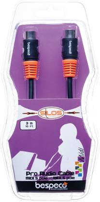 BESPECO SLMM150 Silos Series 5-Feet MIDI Cable with 5-Pole DIN Connectors PRO AUDIO CABLES MIDI 5 POLE-MIDI 5 POLE