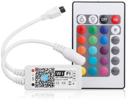 PROTIUM WiFi Smart LED Strip Controller, Convert Any RGB LED Strip into Smart WiFi Enabled Strip_ RGB Option (Work with Alexa and Google Assistant/Home) Dimmer Switch