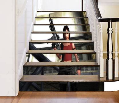 GADGETSWRAP 118 cm GW-47927 Printed headhunter redemption Stair Raiser Skin Sticker Non-Reusable Sticker