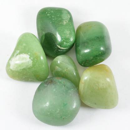 REIKI CRYSTAL PRODUCTS Natural Green Aventurine Tumble Crystals / Stones for Reiki Healing and Vastu Correction and Increase Creativity 100 Grams Tumble Stone Regular Rectangular Crystal Stone