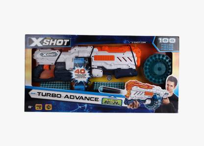 Zuru NE X Shot Excel Turbo Advance 4Pcs Guns & Darts