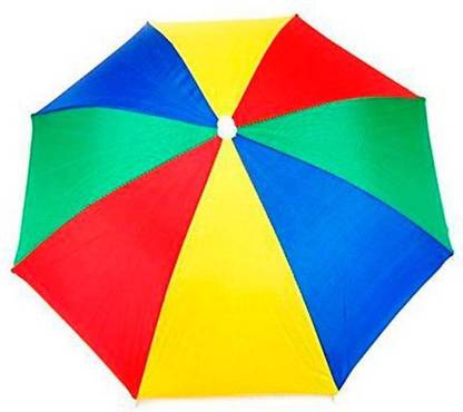Auf Hands Free Head Umbrella To Protect From Sun & Rain For School Going Kids And Adults Umbrella (Multicolour) Pack of 1 Umbrella