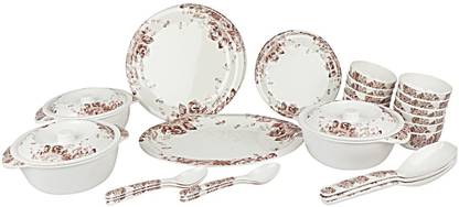 Bindass Crockery Pack of 40 Melamin Bindass Worthfull Dinner Set