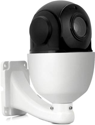 PS PLUS 2 MP Mini IR Speed Dome Outdoor Camera 4X Zoom PTZ Camera Motion (White) Home Security Camera (1 Channel) Security Camera