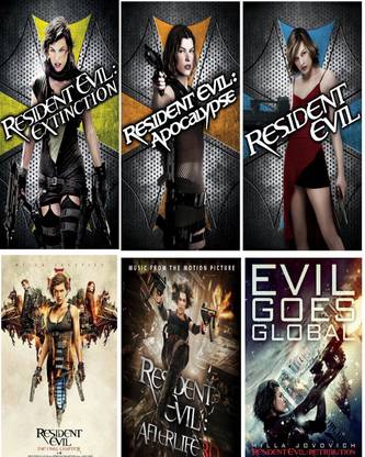 Resident Evil ( All 6 Parts Full Movies in Hindi ) it's not original it's durn DATA DVD play only in computer or laptop only better then original clear voice HD print