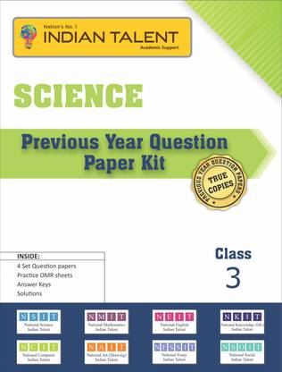 Indian Talent Science Previous Year Question Paper Class 3