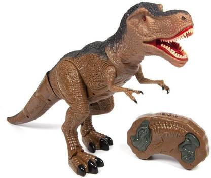 Shrih Big Size 12 inches T.Rex Action Dinosaur with Walking Function - Brown