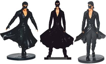 Grv Kreations Super Hero Krrish Action Figure 9 Cm Pack of 3