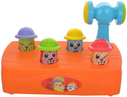 Bloomy Hammer Animal Tap Game, Multi Color Party & Fun Board Game