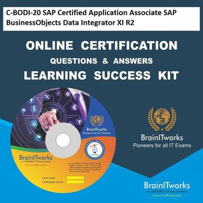 SAPSMART C-BODI-20 SAP Certified Application Associate SAP BusinessObjects Data Integrator XI R2 Online Certification Learning Made Easy
