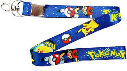 Blue Aura Pokemon Keychain Lanyard