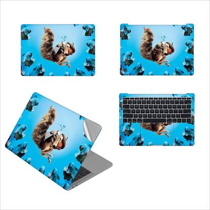 GADGETSWRAP GW-50943 Crazy NUT Guy Printed Top, Bottom & Inside Skin 13 inch Air Vinyl Laptop Skin Compatible for 13 inch