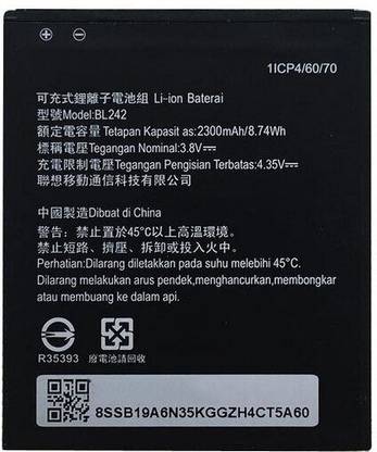 MM Elite Mobile Battery For  Lenovo A6000, A6000 Plus (BL242)