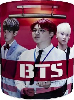 Devron BTS - Gifts for Boyfriend Girlfriend Fiance Spouse Friends Girl Birthday Anniversary Bangtan Boys Ceramic Coffee Mug