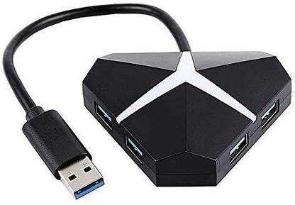 LipiWorld Breathing Lights 5GBPS USB 3.0 4 Port USB HUB HIGH Speed PRTABLE 3.0 USB Hub