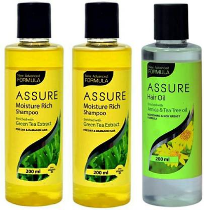 ASSURE Moisture Rich Shampoo + Hair Oil combo