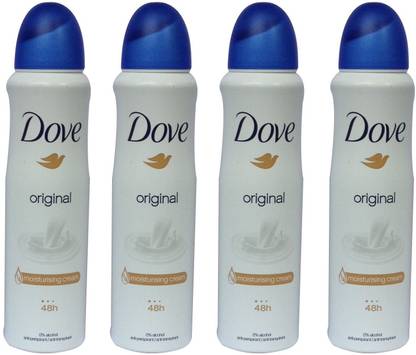 DOVE Original (Pack of 4) Deodorant Spray  -  For Men & Women