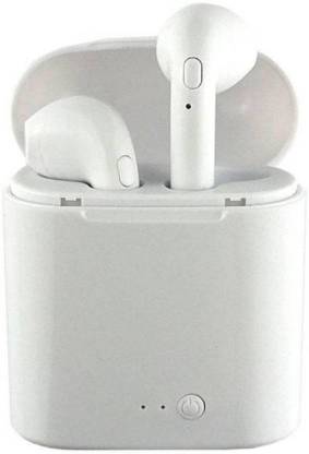 AVI HBQ i7 Wireless Music Earphone 4.1 + EDR With Portable Charging Case & Charging Power Dock (White) Smart Headphones