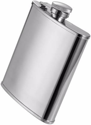 LIFEMUSIC High Grade Flask Perfect For Storing Whiskey, Alcohol, WINE, Beer, Champagne, Schnapps - It can be stored Neatly in your pocket or beg Portable Hand Hip Flask, 207 ml Stainless Steel Hip Flask