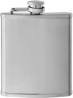 LIFEMUSIC New High Grade Stainless Steel Mini Pocket Hip Flask Perfect For Adult Gifting & Whiskey Flask, Alcohol Storage, WINE Cane, Beer Bottle, Champagne Bottle, Schnapps Hip Flask 207 ml Food Grade Stainless Steel Hip Flask
