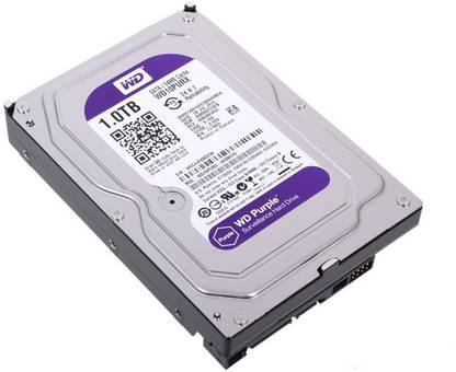 WESTERN DIGITAL Surveillance 1 TB Surveillance Systems Internal Hard Disk Drive (HDD) (WD 10PURZ CCTV DVR NVR Hard Disk)
