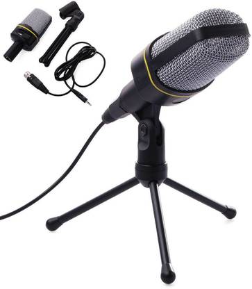 LipiWorld Studio Recording Microphone Mic & Tripod Stand for Laptop PC Skype(Multimedia Big Mic) Microphone