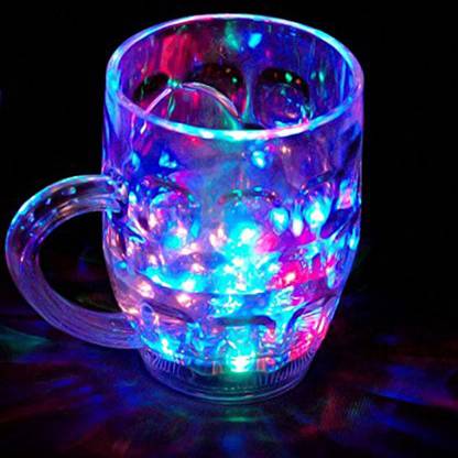 Kidzoo 250ml LED Flashing Lightning Magic-Mug For Gift & All Party Occasions Plastic Beer Mug