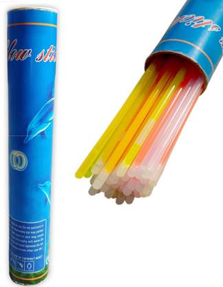 Zippy Glow Stick (Pack of 100 - 2 Tubes of 50 Glow sticks), Light up Toys Glow Stick Bracelets Mixed Colors Party Favors Supplies (Christmas New Year Glow Sticks)  Party Glow Ornament
