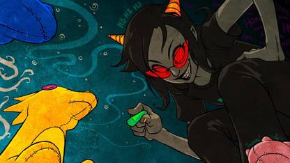 Homestuck Terezi Pyrope Troll Frameless Fine Quality Poster Paper Print