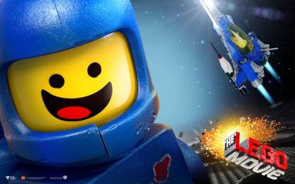 Movie The Lego Movie Spaceship Benny Lego Space Text Logo HD Wall Poster Paper Print