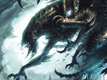 Aliens Alien Xenomorph Frameless Fine Quality Poster Fine Art Print