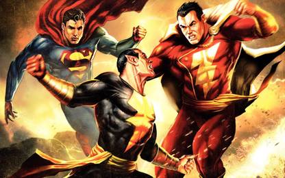 AnanyaDesigns Superman/shazam!: The Return Of Black Adam Superman Shazam! Wall Poster Paper Print