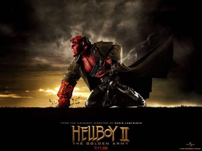 Movie Hellboy II: The Golden Army Hellboy Hellboy 2 HD Wallpaper Background Paper Print
