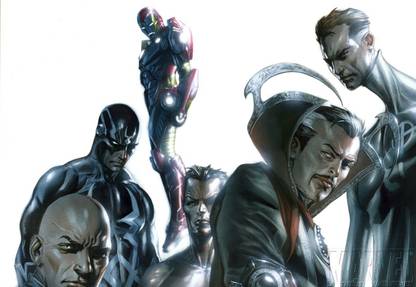 Comics New Avengers: Illuminati Illuminati Iron Man Mr Fantastic HD Wallpaper Background Paper Print