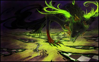 Comics Homestuck Cartoon Dark Dragon HD Wallpaper Background Fine Art Print