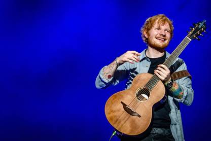 Music Ed Sheeran Singer English Guitar HD Wallpaper Background Fine Art Print