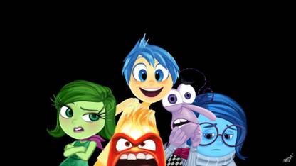 Movie Inside Out Anger Disgust Fear Sadness Joy HD Wallpaper Background Paper Print