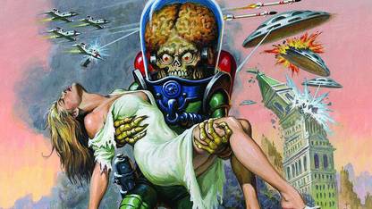 Mars Attacks Wall Poster Paper Print