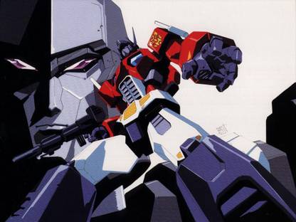 PL Transformers Optimus Prime Megatron Wall Poster 13*19 inches Paper Print