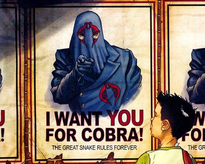 Comics G.I. Joe Cobra Commander Fine Art Paper Print Poster Fine Art Print