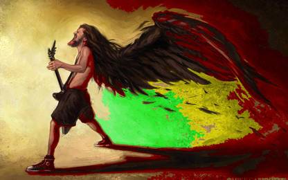 Music Dimebag Darrell Musicians Rasta Bob Marley Reggae HD Wallpaper Background Fine Art Print